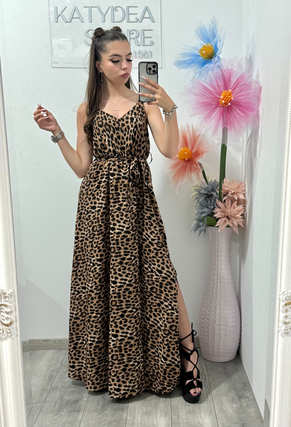 Rochie lungă cu imprimeu Marisse