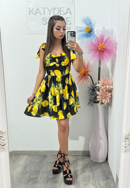 Rochie cu imprimeu Lămâiță
