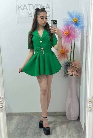 Salopetă elegantă verde Francesca