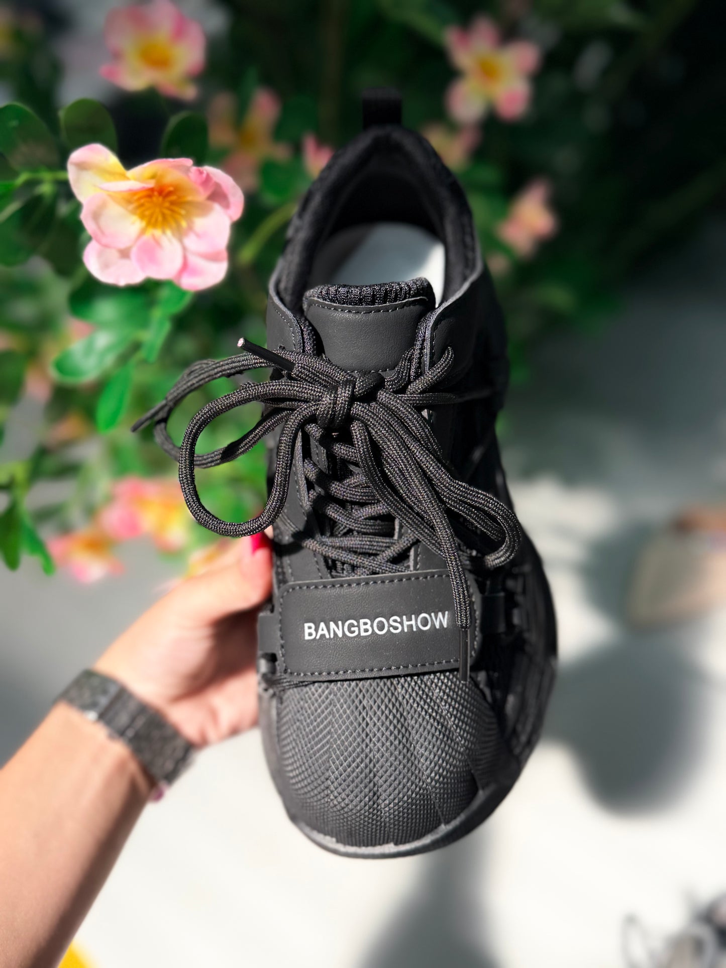 Adidași cu platformă BANGBOSHOW negri