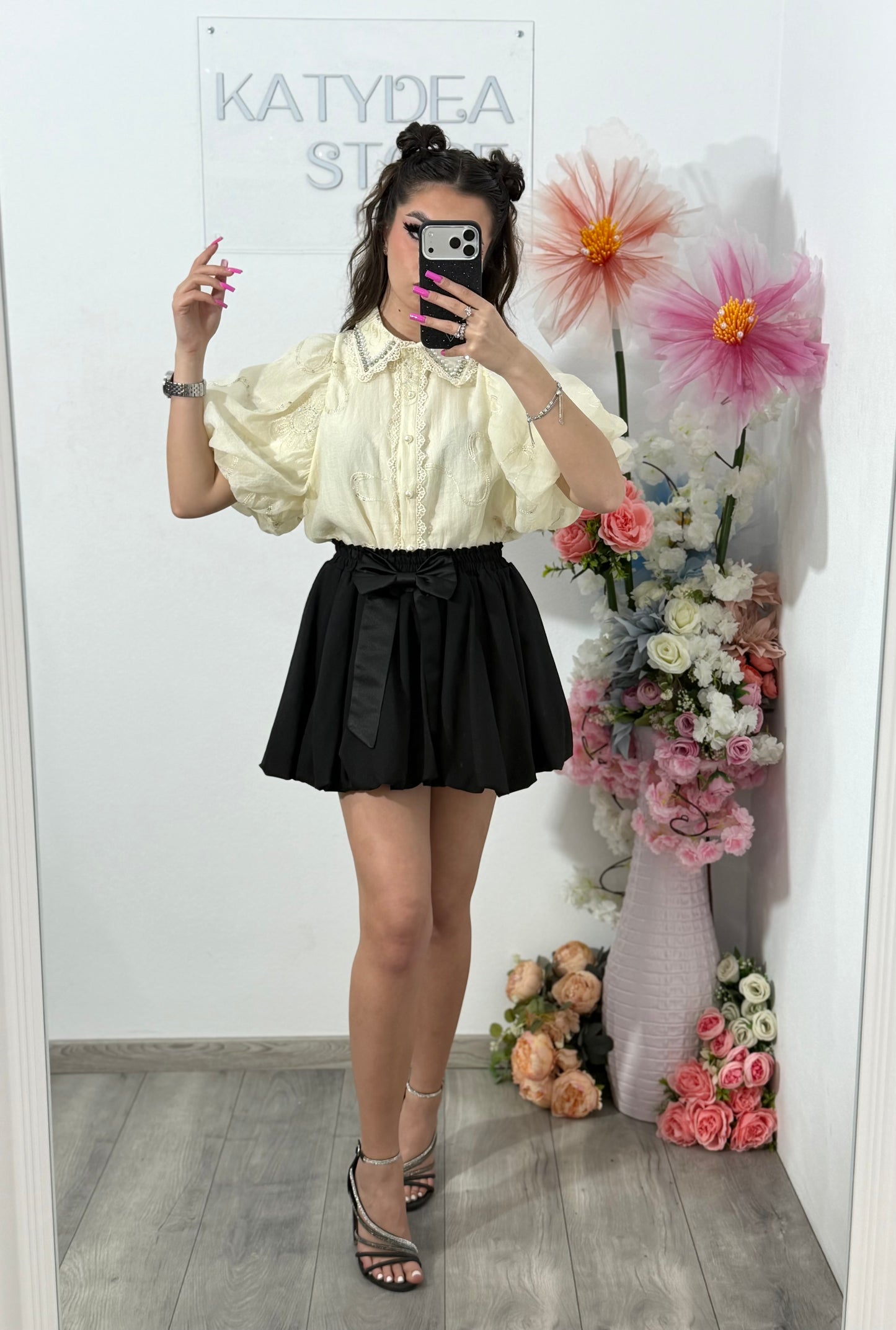 Cămașă elegantă RAMONA bej