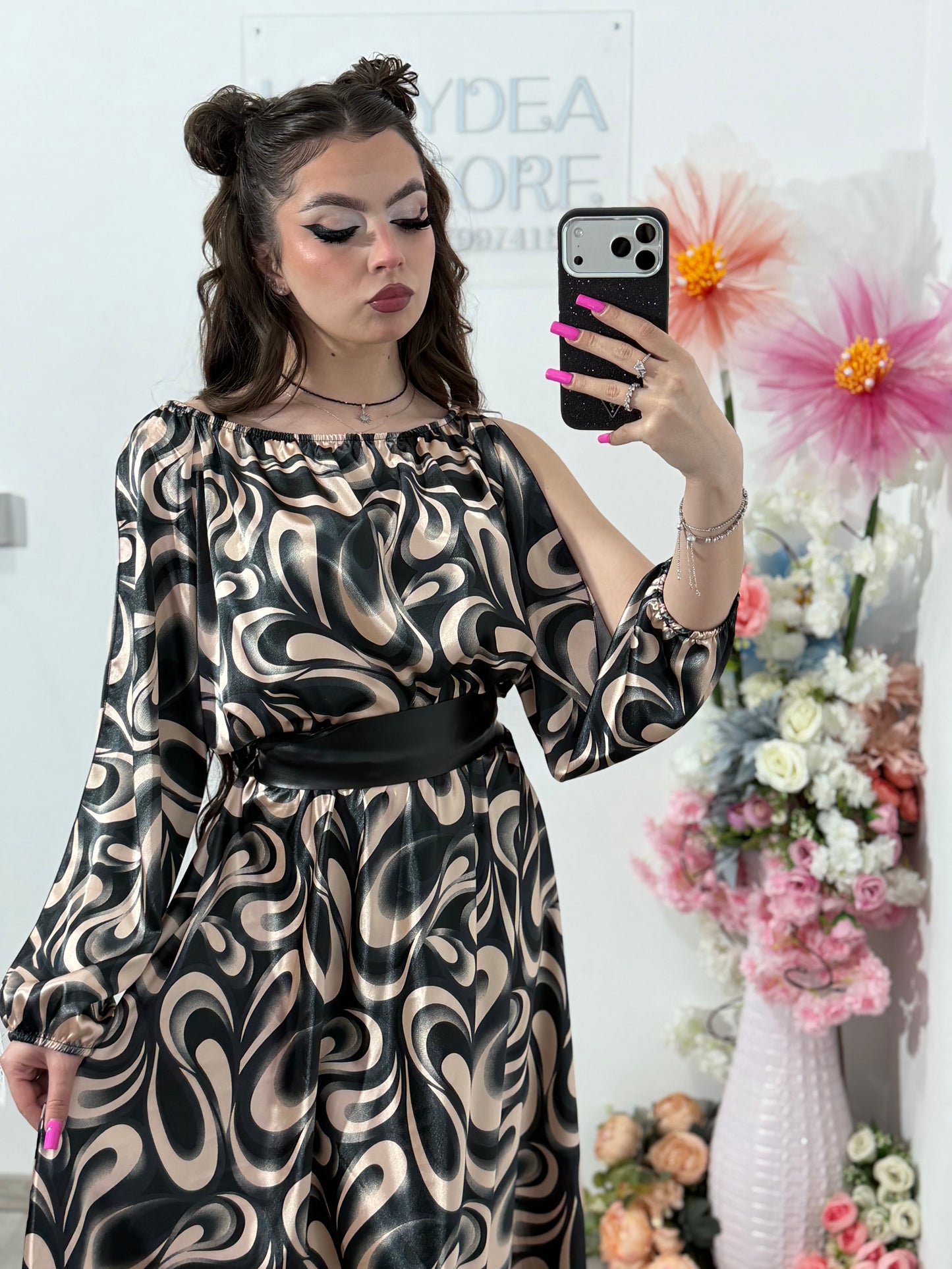 Rochie din satin Karina