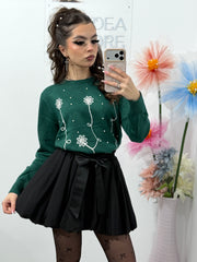 Bluză cu inserții albe FIONA