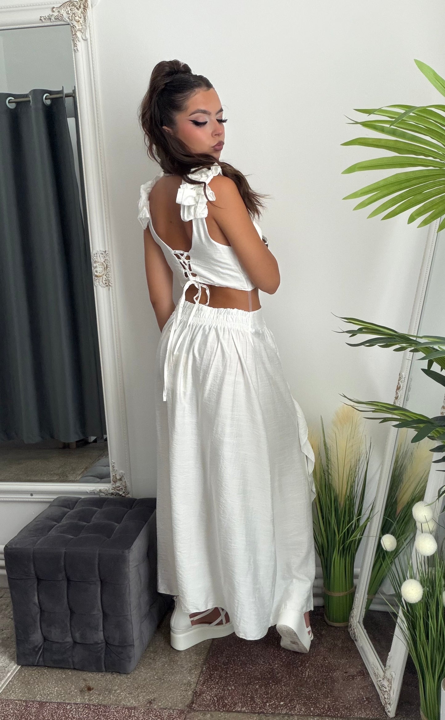 Rochie albă Goddess