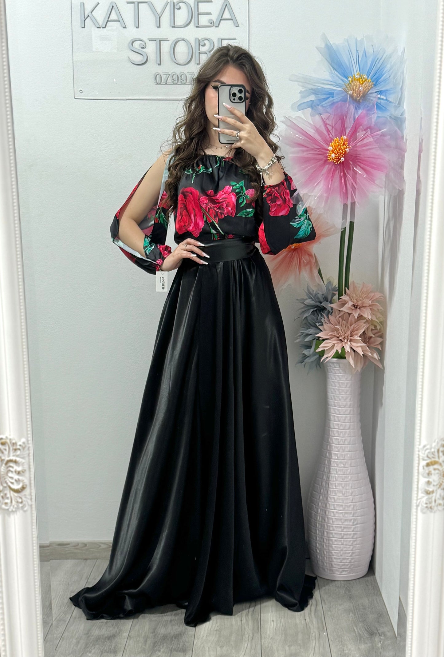 Rochie elegantă din satin Rosses