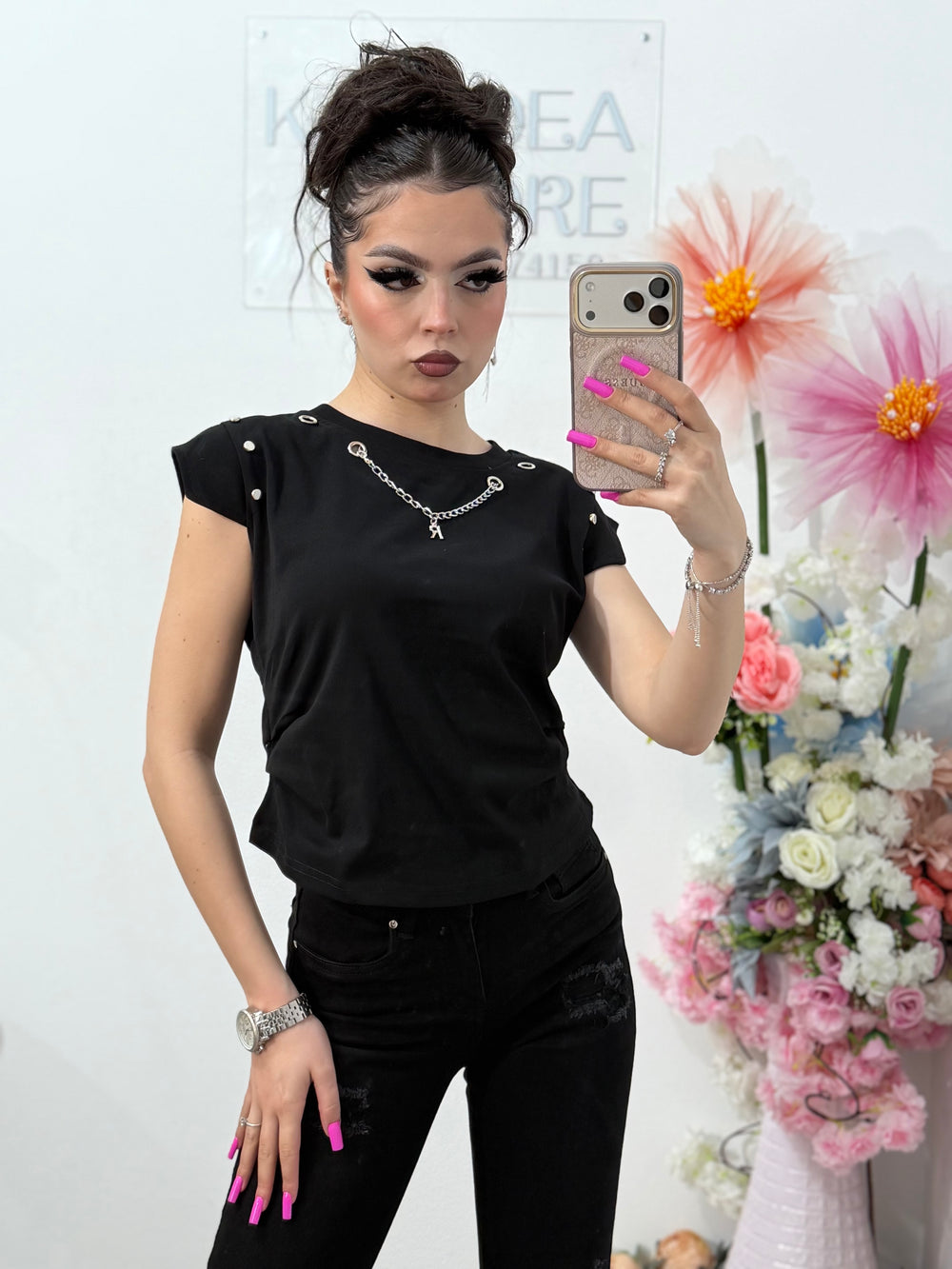 Tricou cu ținte si inițiala ROKIE