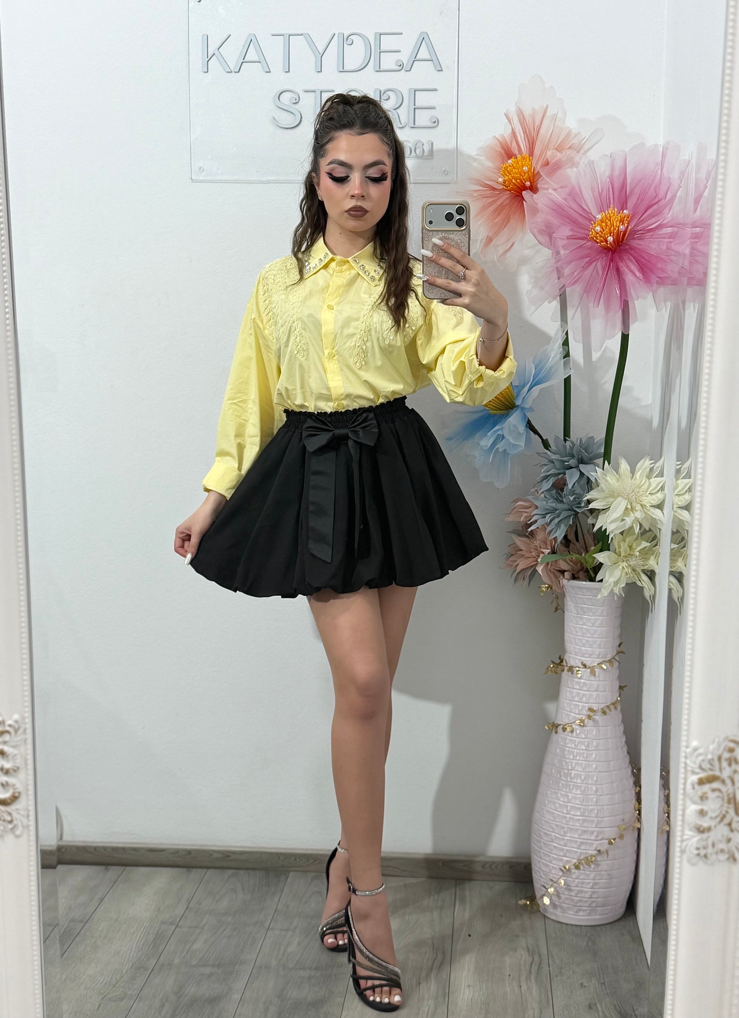 Cămașă elegantă cu broderie ANNA