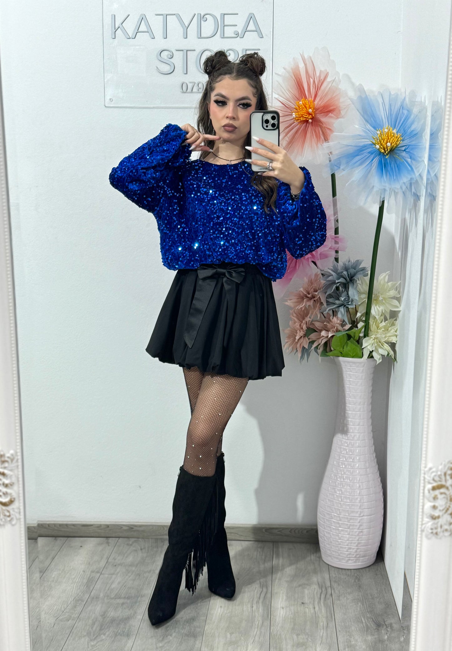 Bluză cu paiete KORIA