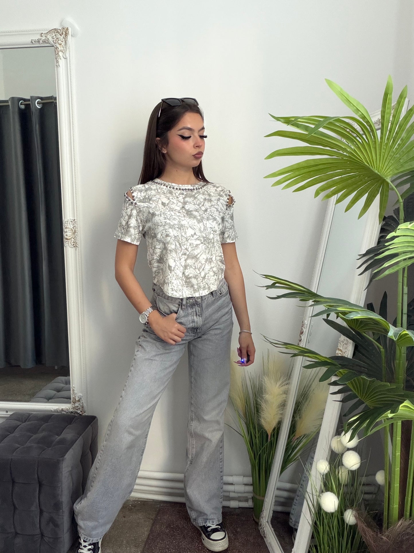 Tricou alb TANYA