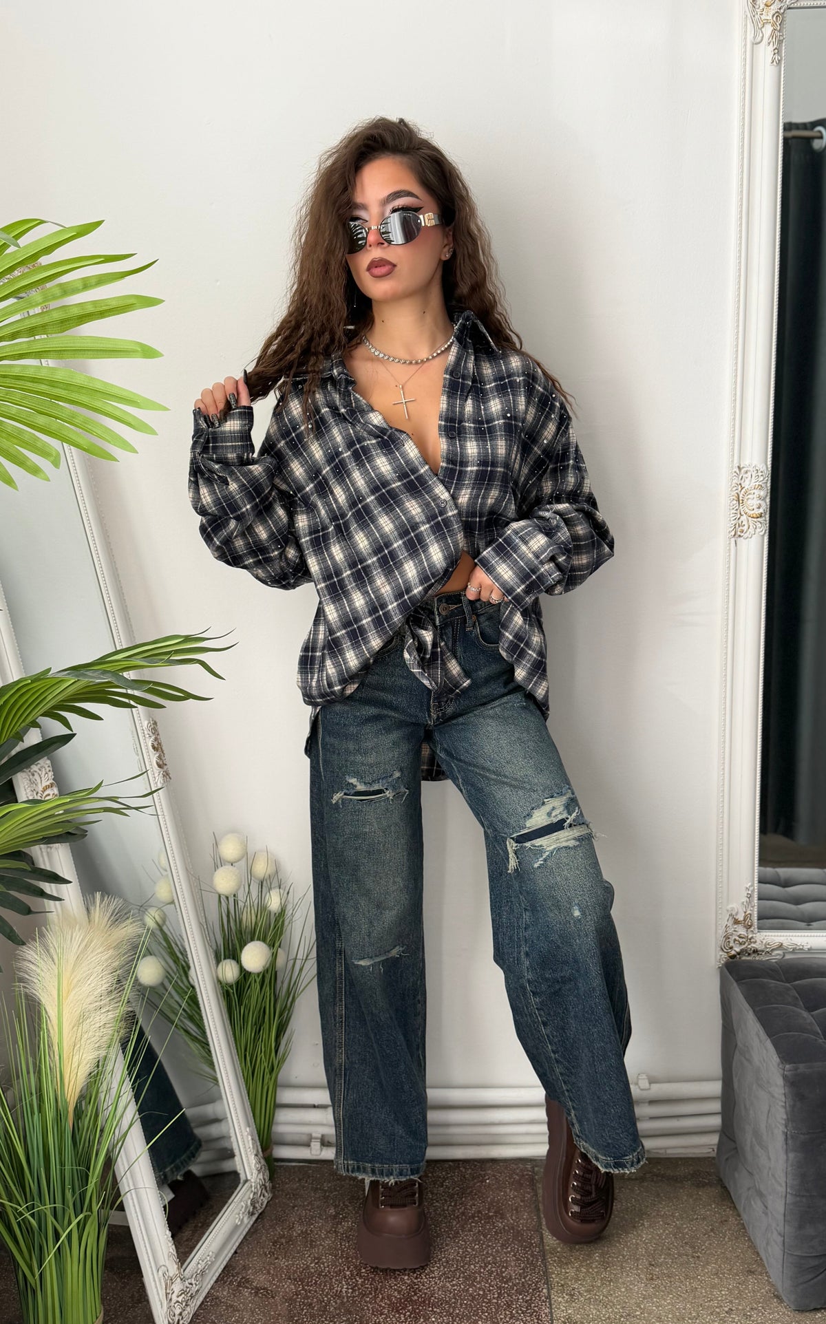 Jeans WideLeg DARKBLUE