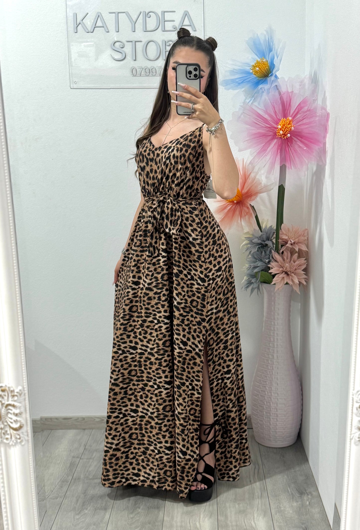 Rochie lungă cu imprimeu Marisse