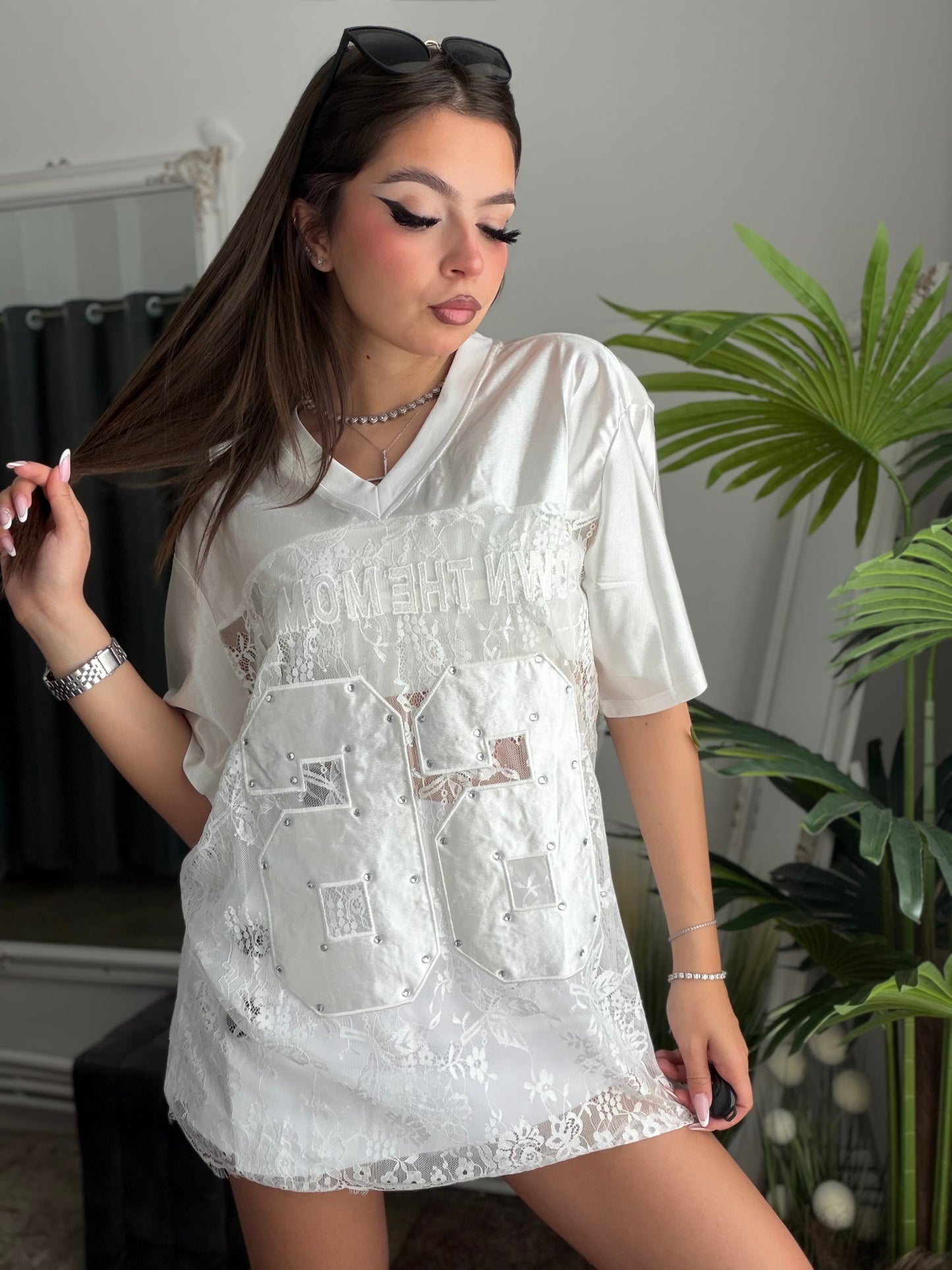 Tricou university alb GIRLS