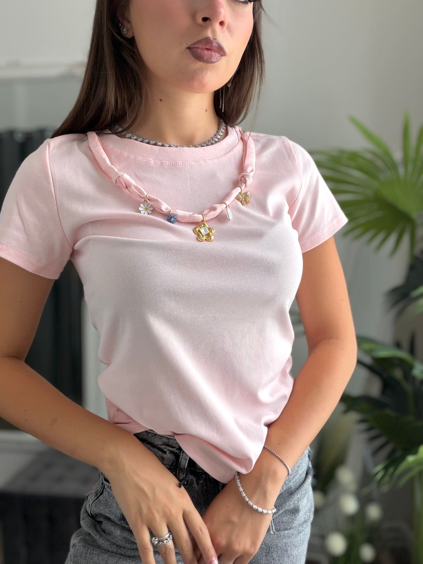 Tricou roz ELSA