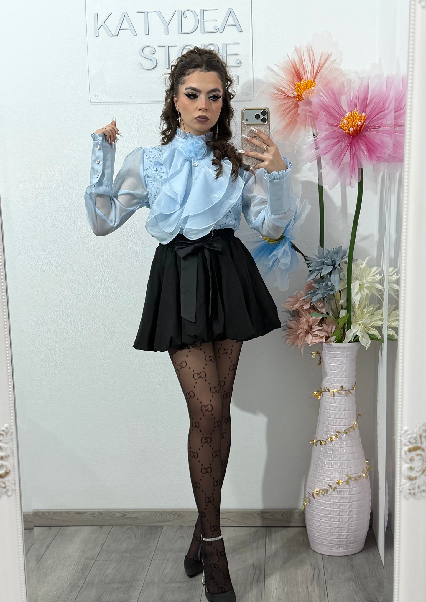 Cămașă elegantă din dantelă PRINCESS