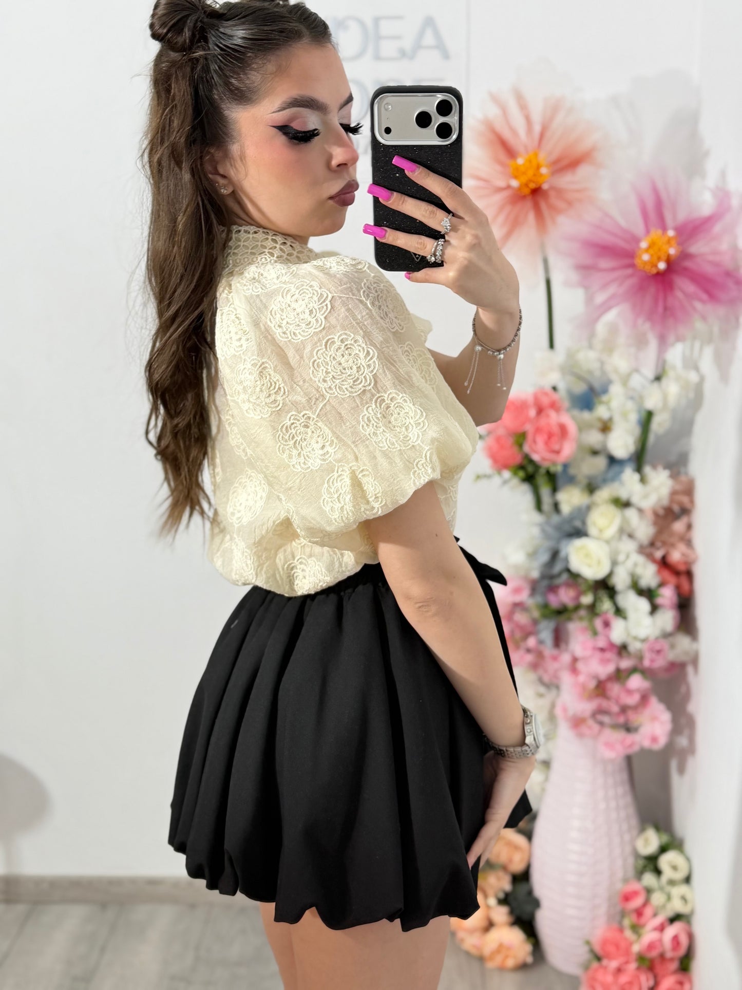 Cămașă elegantă ANAIS beige