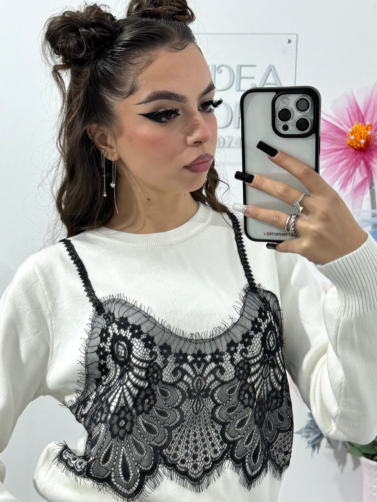 Pulover cu dantelă Veronica