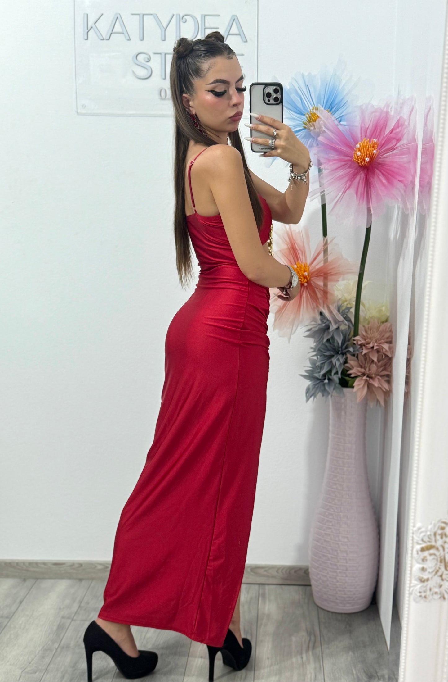 Rochie roșie Selena
