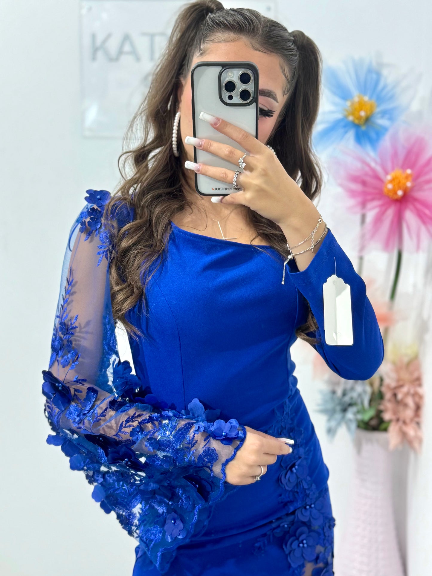 Rochie eleganta albastra Sofia