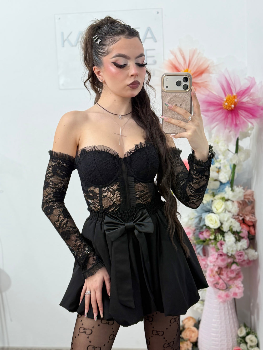 Top elegant din dantelă MISS