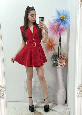 Salopetă cu cristale ștanțate Elissa