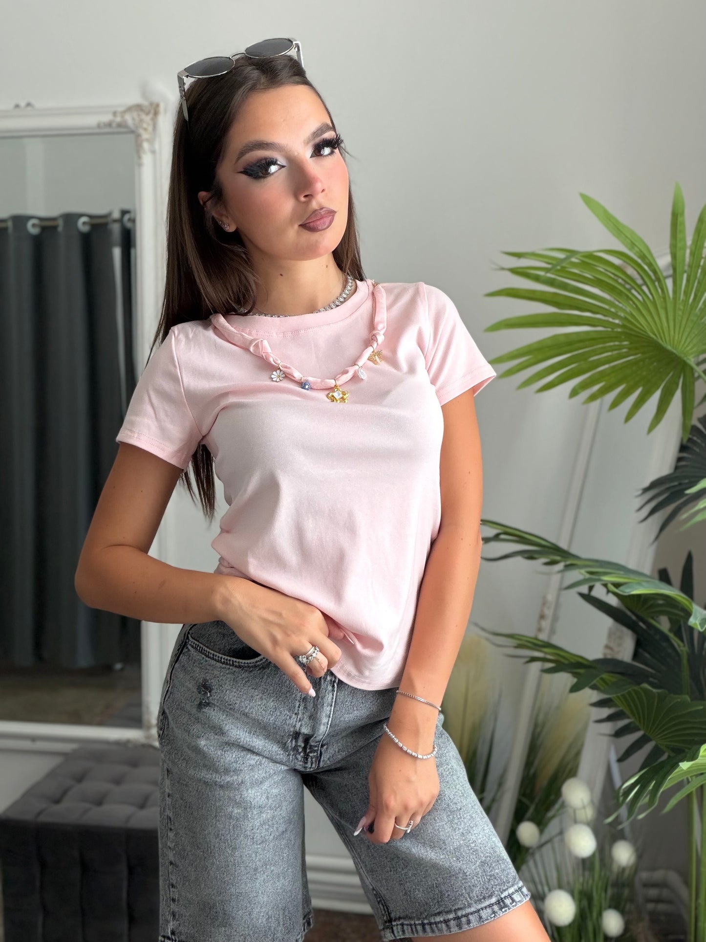 Tricou roz ELSA