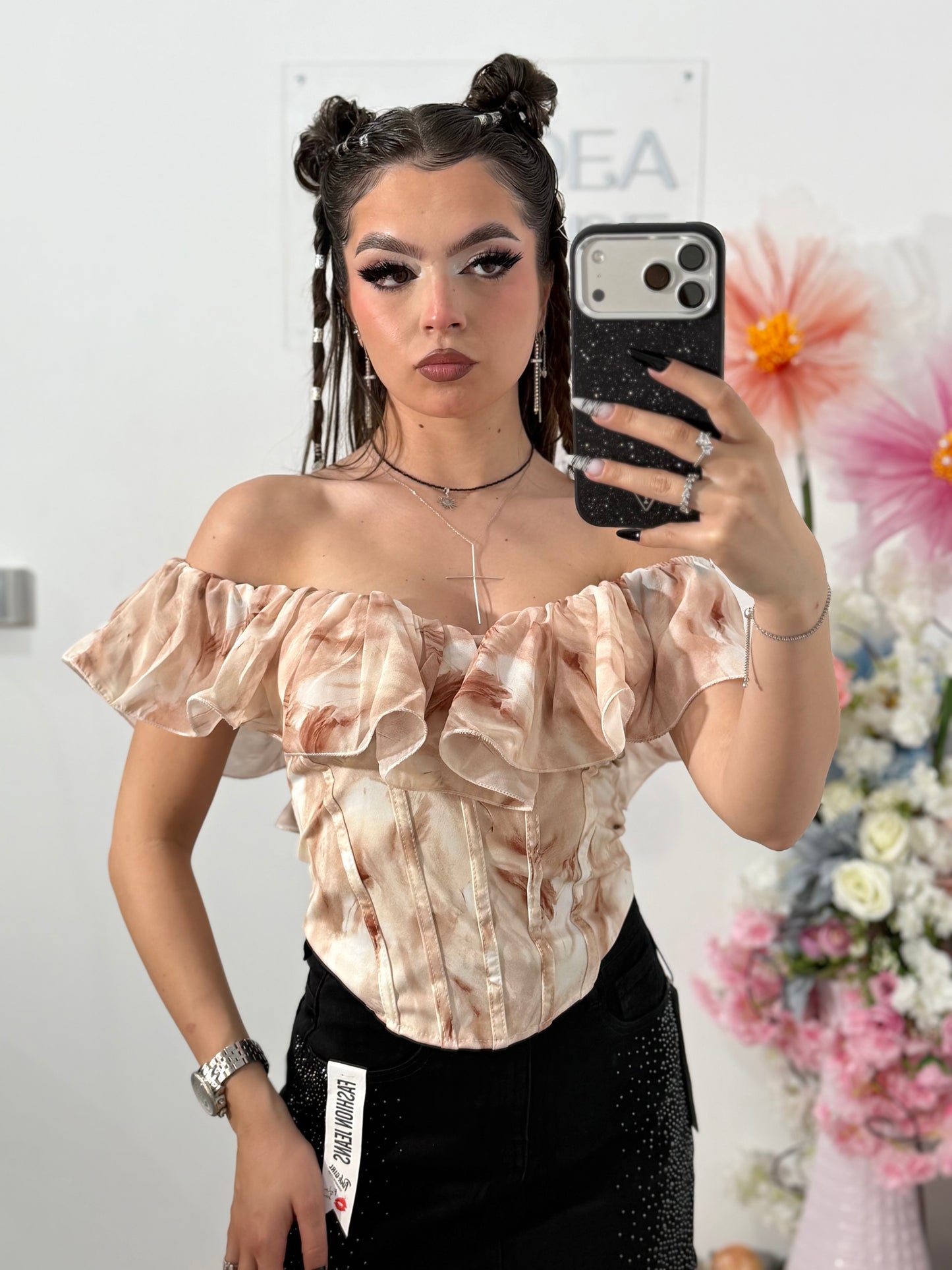 Top tip corset GIRLY bej