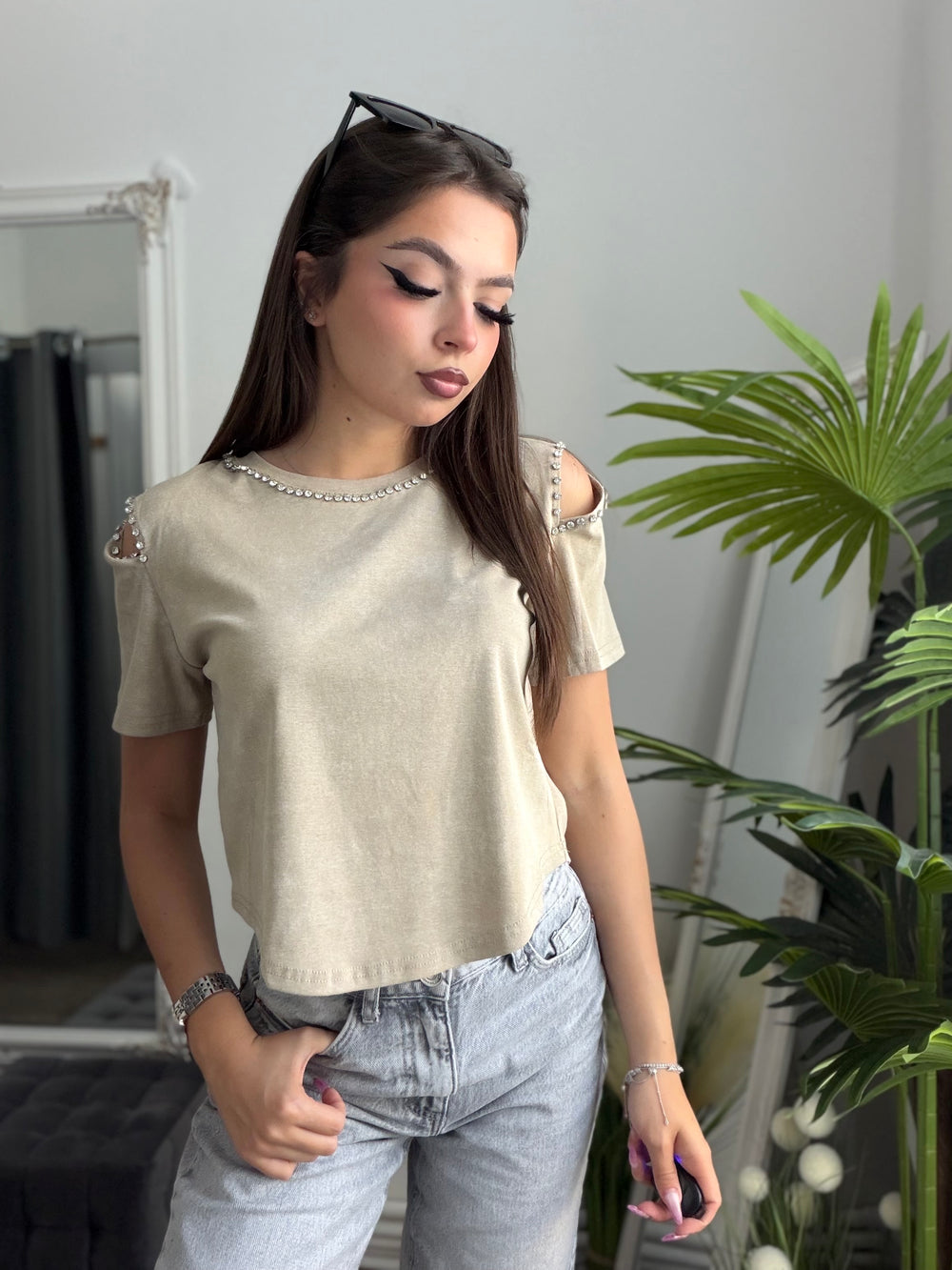 Tricou OANA beige