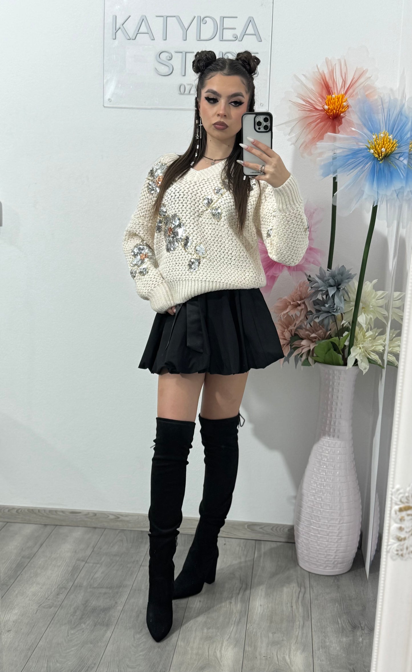 Pulover cu paiete ALEXA