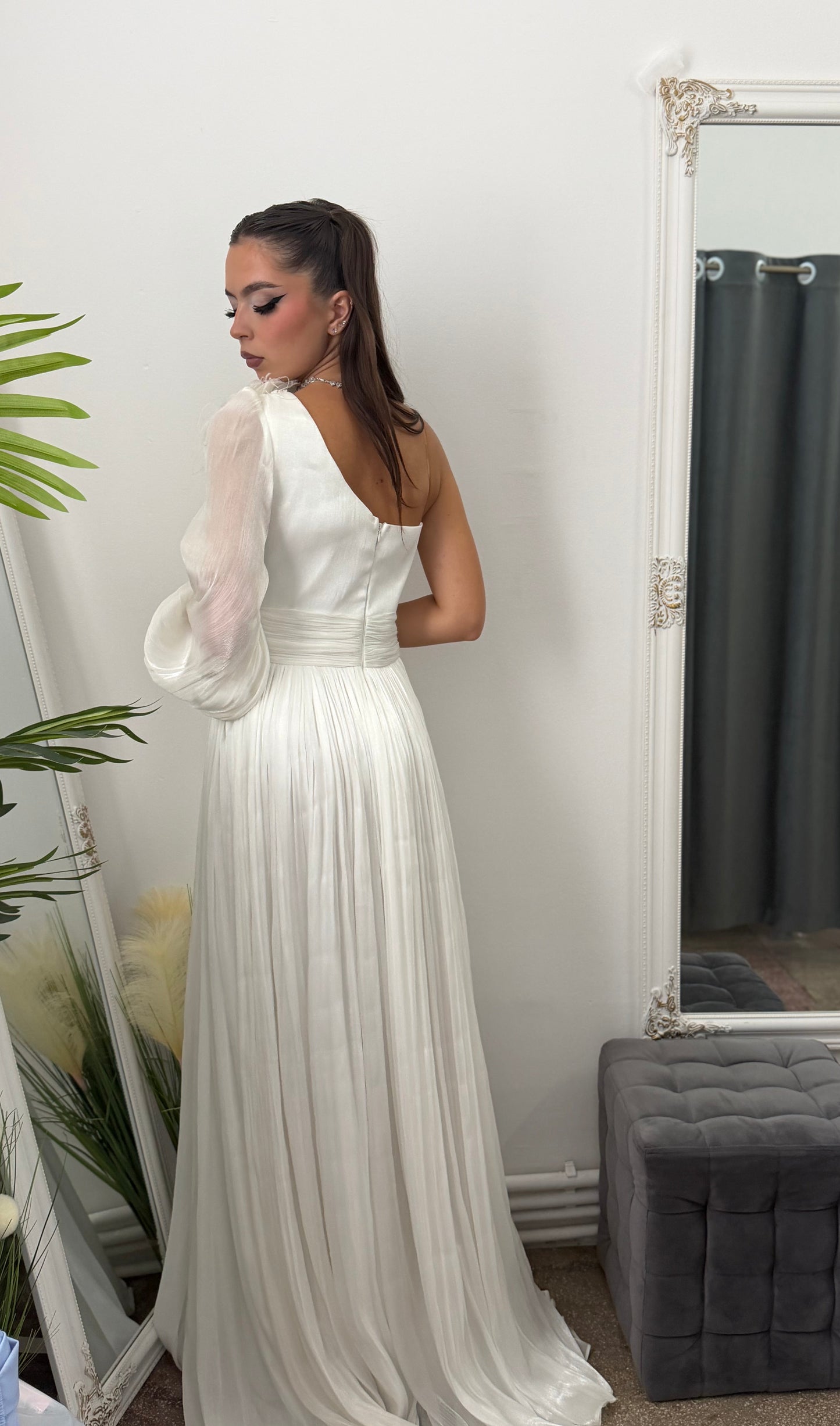 Rochie elegantă alba VICTORIA