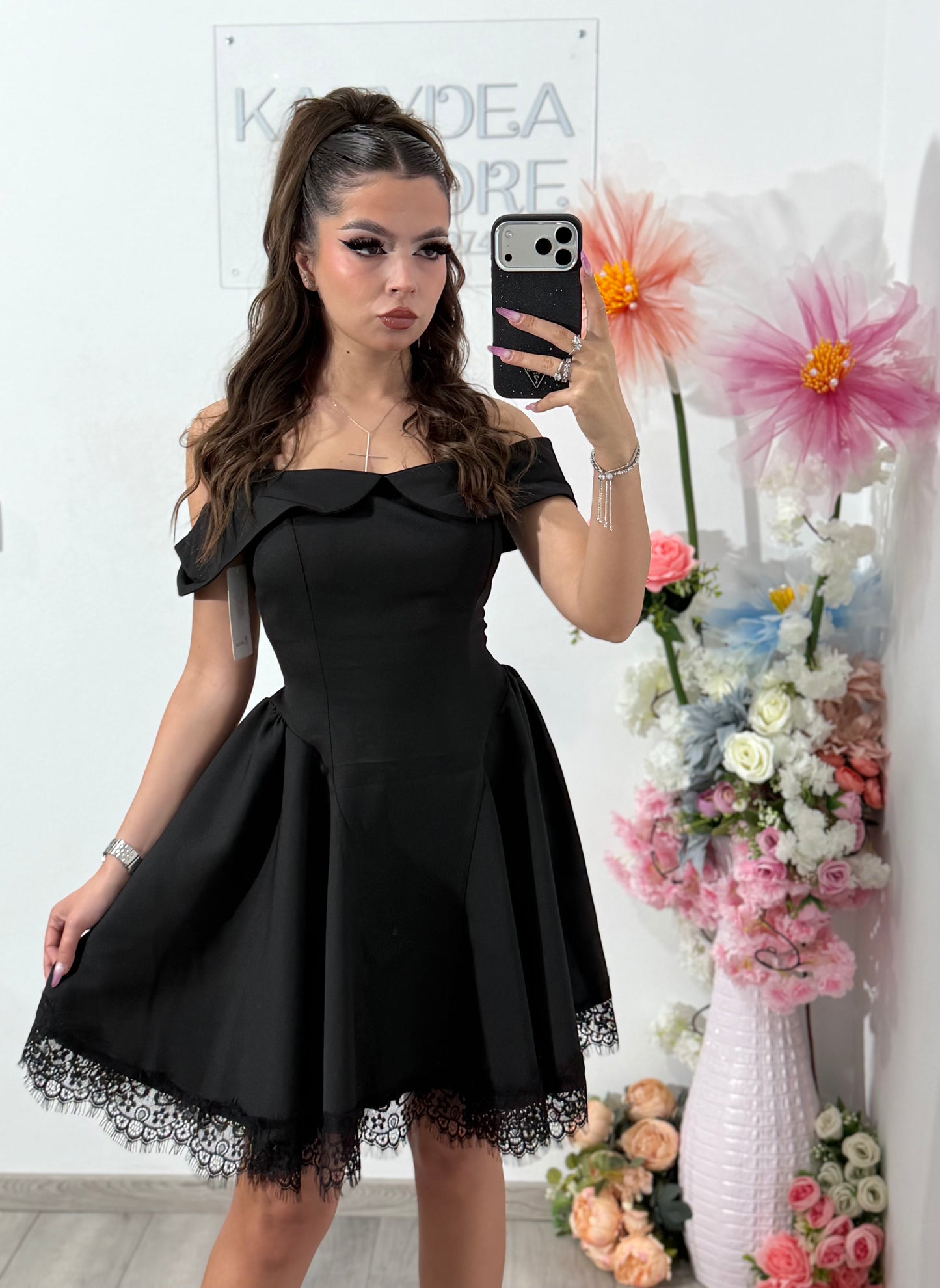 Rochie neagra Clary