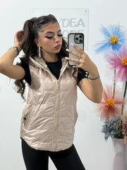 Vestă de damă din fâș beige Elenor