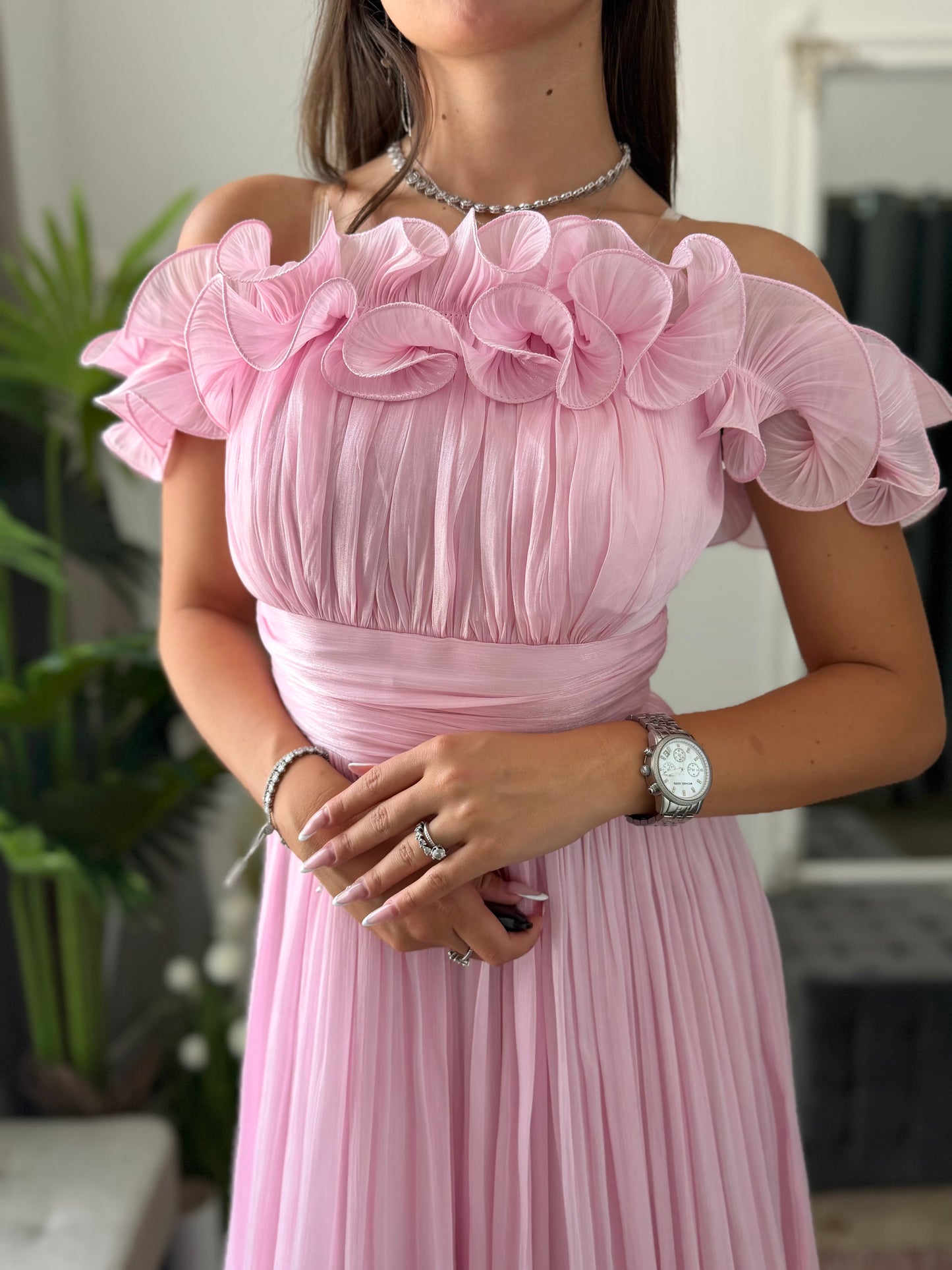 Rochie eleganta baby pink Paulinne