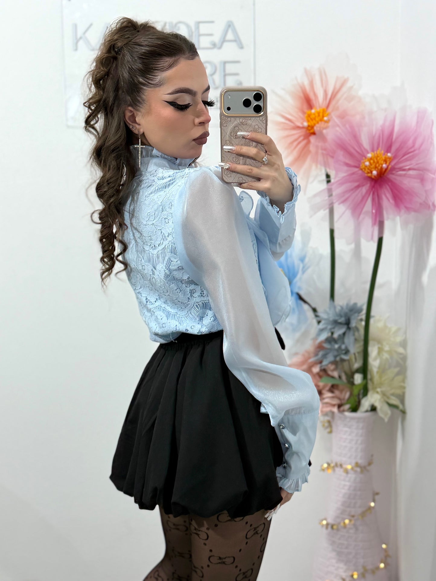 Cămașă elegantă din dantelă PRINCESS