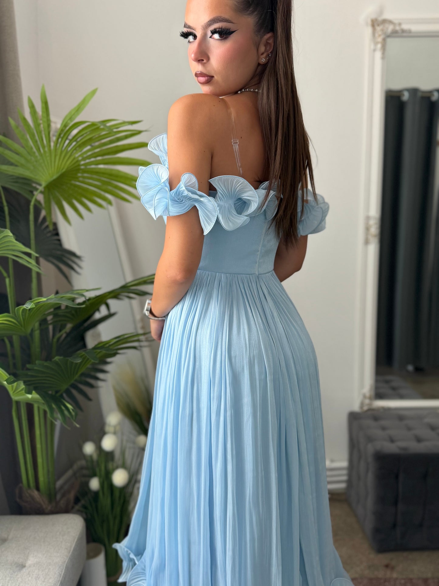 Rochie eleganta baby blue Paulinne