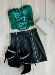 Top satinat Lovely Fashion