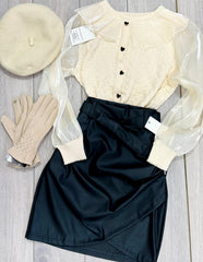 Bluza cu nasturi Hearts