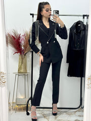 Costum dama elegant Michelle negru