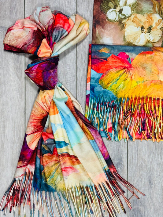 Esarfa din casmir 100% Flowers