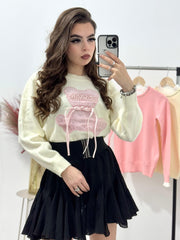 Pulover dama Pink Bear