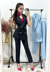 Costum elegant cu vesta Delia