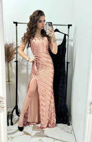 Rochie lunga din paiete Rebecca