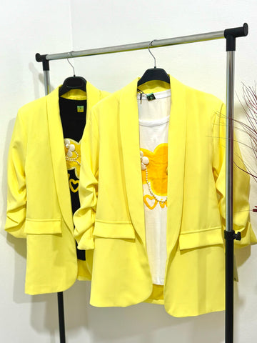 Sacou lung galben Miruna