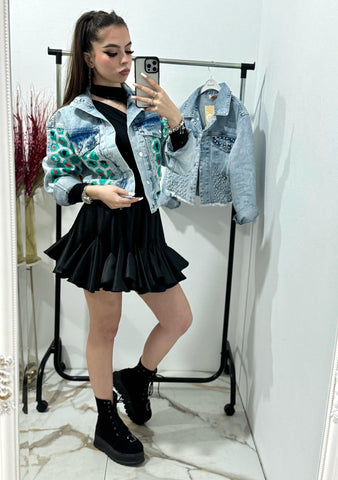 Geaca scurta din denim Rossa