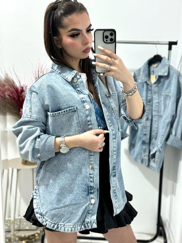 Geaca lunga denim Inna