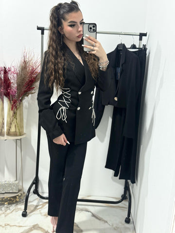 Costum negru elegant Nadine