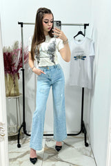 Blugi albastri wideleg M'Sara