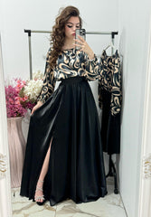 Rochie din satin lunga Helen