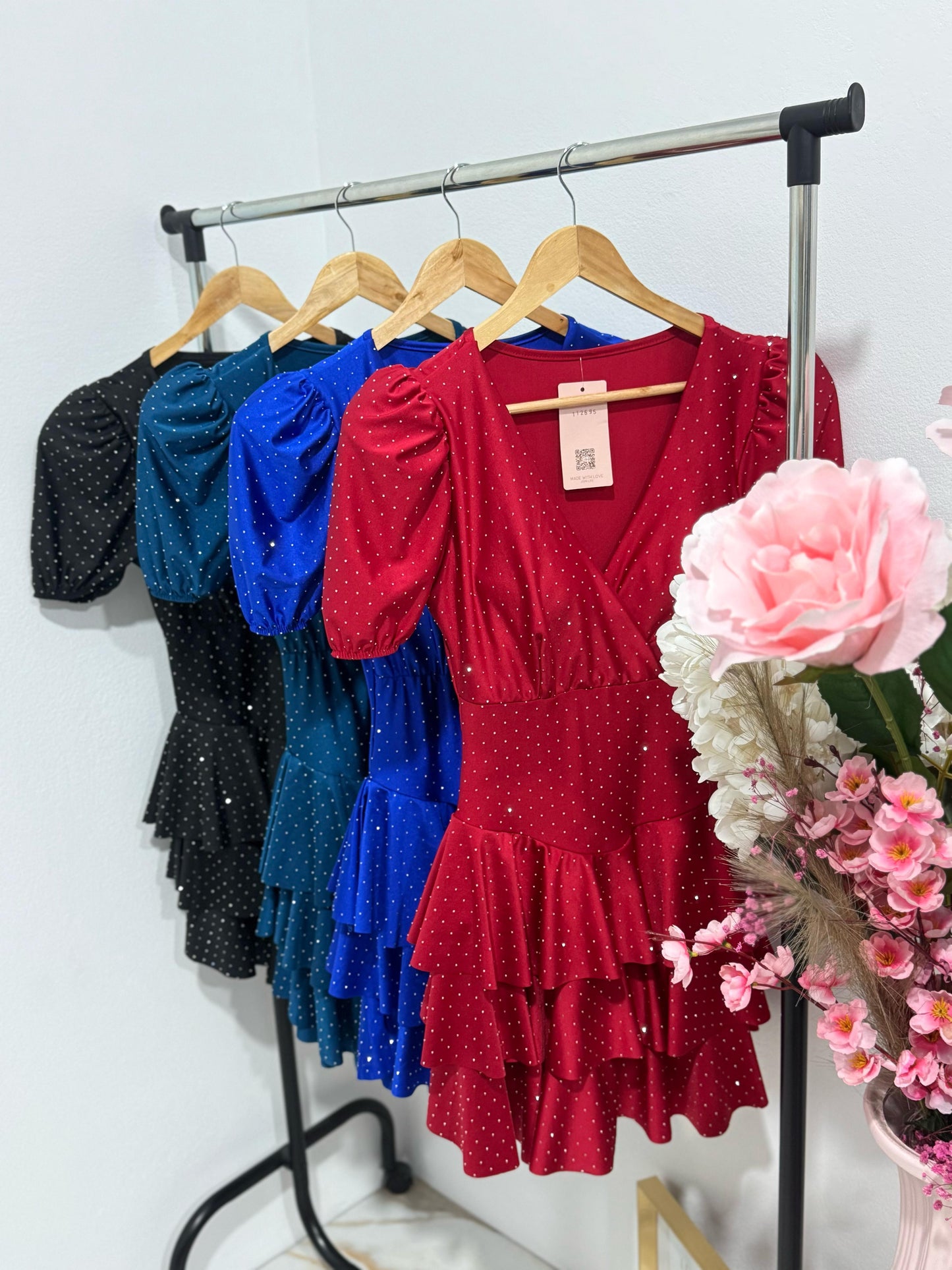 Rochie cu cristale stantate Otilia