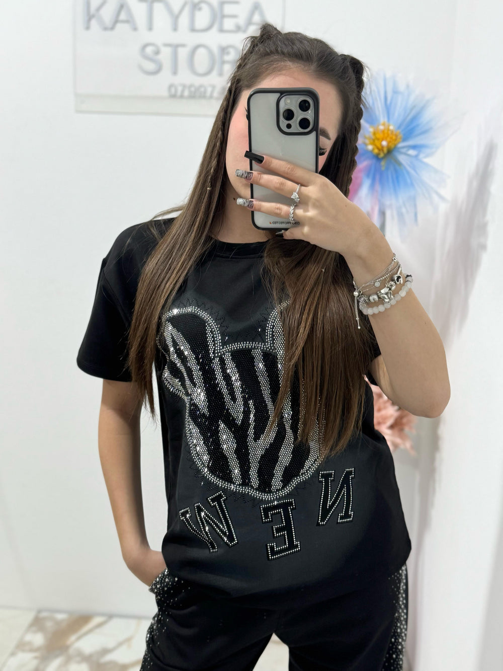 Tricou negru Mikey