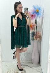 Rochie verde eleganta Monroe